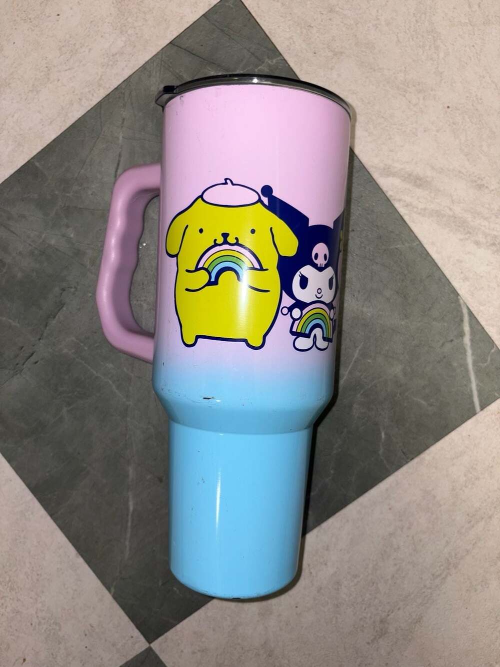 Sanrio Hello Kitty and Friends Rainbow Ombre Stainless Steel Tumbler